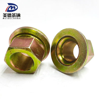 Steel Rear Wheel Hexagon Flange Welding Self-locking Nut with Galvanized Coating