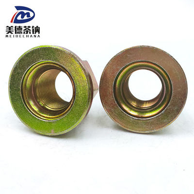 Steel Rear Wheel Hexagon Flange Welding Self-locking Nut with Galvanized Coating