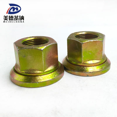Steel Rear Wheel Hexagon Flange Welding Self-locking Nut with Galvanized Coating