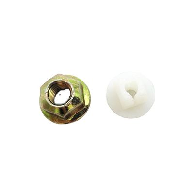 Color Zinc-Carbon Steel Hexagon Flange Lock Nut CQ32606 Standard Size for Diesel Truck