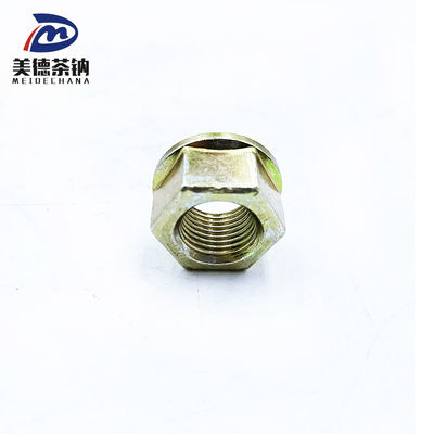 Hexagon Flange Lock Nut for FAW Truck Carbon Yellow Galvanized Steel Standard T32716T