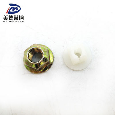 Zinc Plated Hex Serrated Nut Fasteners CQ32606 Standard and Customized Length Options