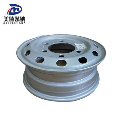 Silver Machine Welded Tire Wheel Disc Tubeless Steel Truck Wheel Rim 3101015-DR850M