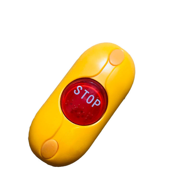 Chinese Zhongtong Bus Lower Car Bell Button 3747-00039 Original Yellow Arc Red Plane
