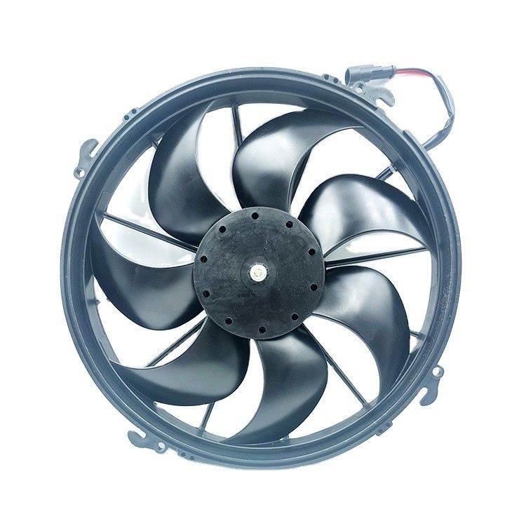 Powerful Cooling Solution Black Plastic 12V and 24V Condenser Fan for Bus Air Conditioner